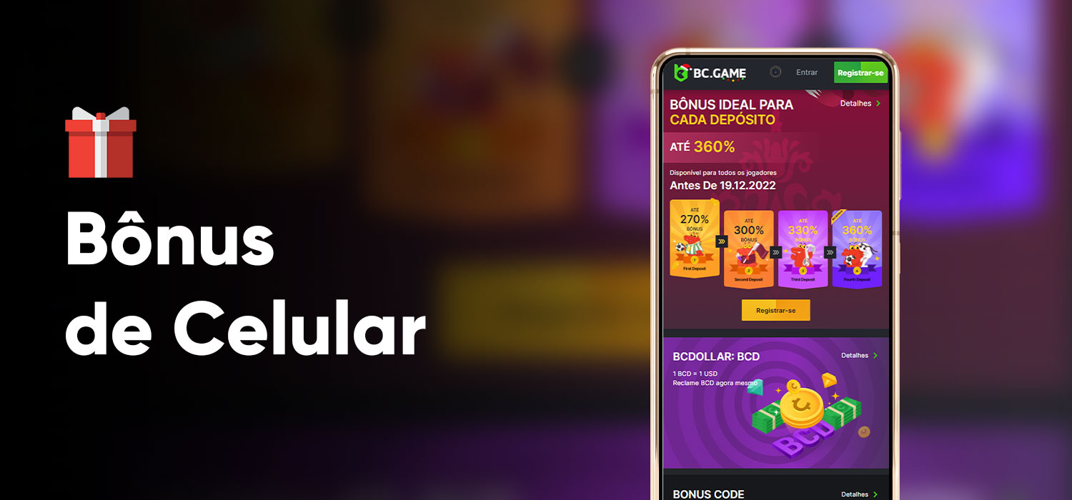 bônus e promoções de celular